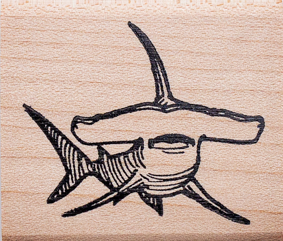 Hammerhead Shark Rubber Stamp, Small