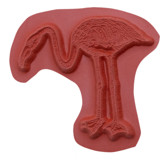 Unmounted Flamingo Rubber Stamp umJ4403