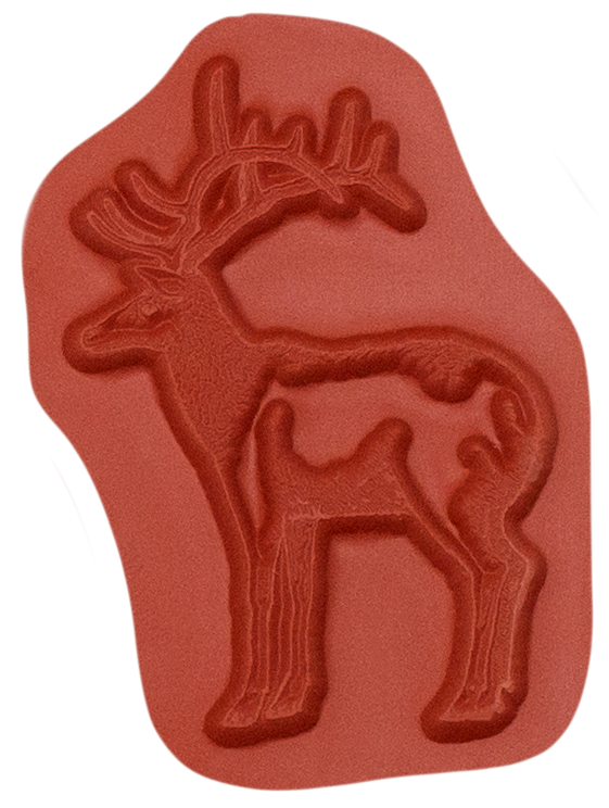 Unmounted Elk Rubber Stamp, Wapiti umJ6002
