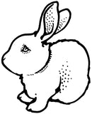 Unmounted Bunny Rabbit Rubber Stamp umD8209