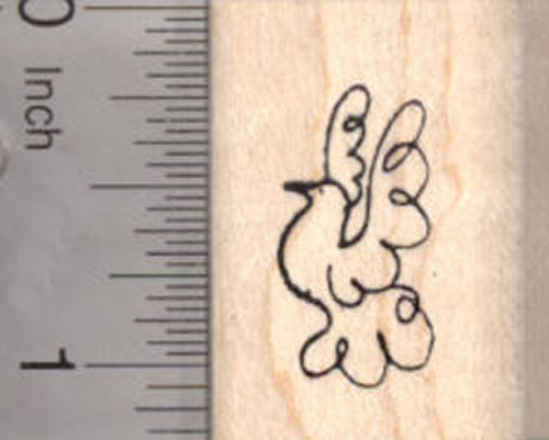 Dove Rubber Stamp, Facing Left