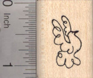 Dove Rubber stamp, Facing Right