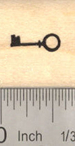Tiny 1/2" Skeleton Key Rubber Stamp