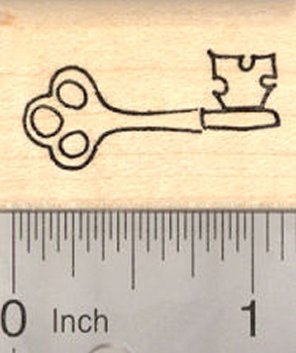 Key Rubber Stamp