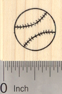 Baseball Rubber Stamp