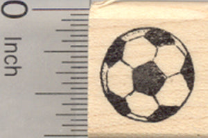 Small Soccer Ball Rubber Stamp, Association Football