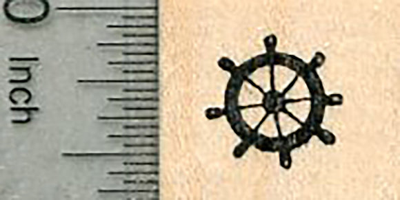 Tiny Helm Rubber Stamp, Nautical Travel Series