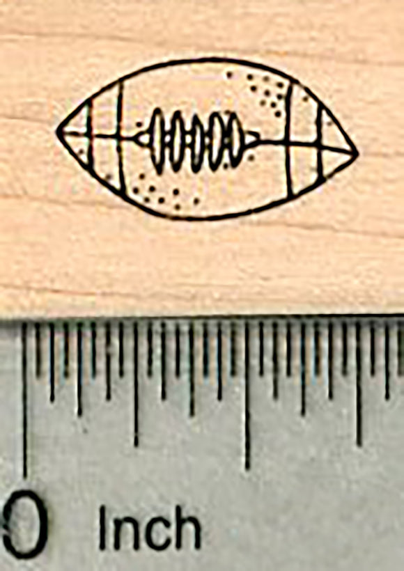 Small Football Rubber Stamp