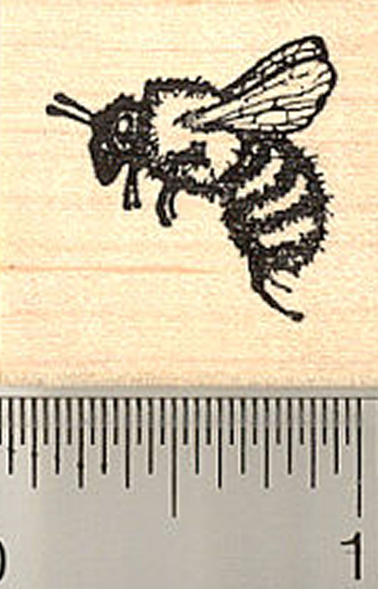 Honey Bee Rubber Stamp Small