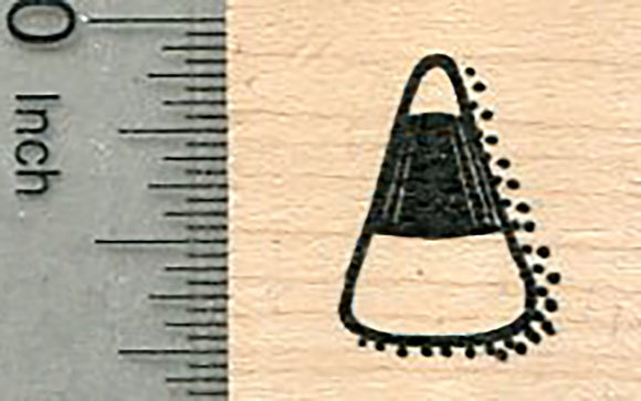Small Candy Corn Rubber Stamp