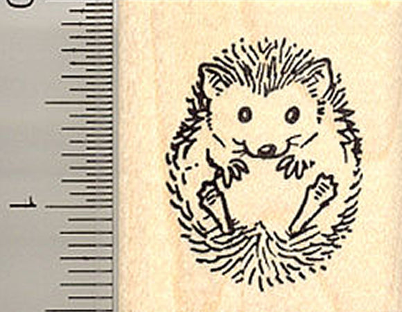 Small Hedgehog Rubber Stamp