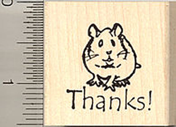 Thank you Hamster Rubber Stamp