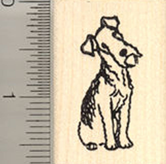 Welsh Terrier Dog Rubber Stamp