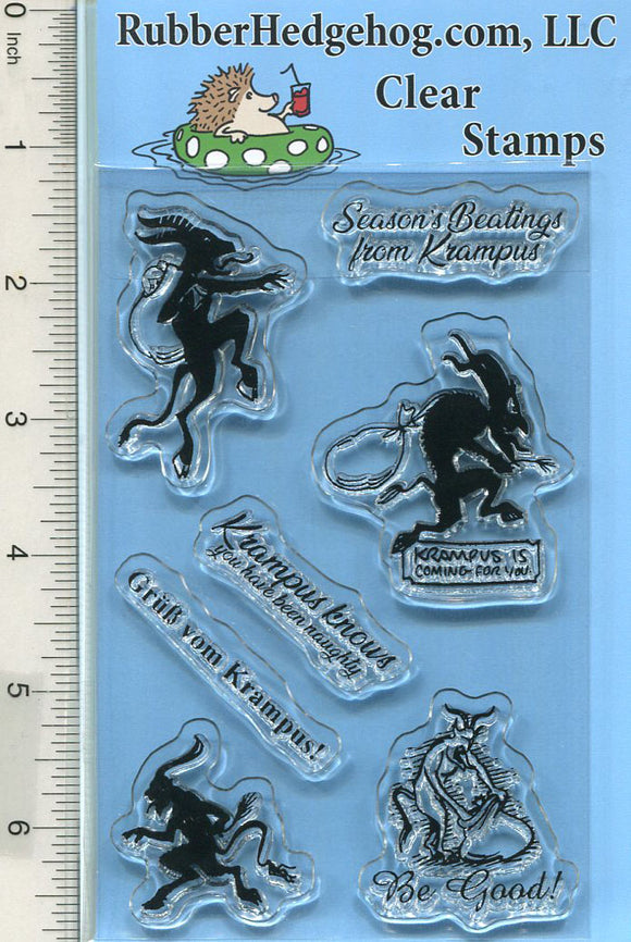 Krampus Clear Stamp Set, Krampusnacht, Winter Holiday Series
