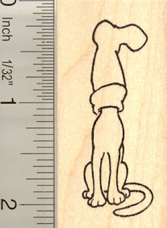 Cat in Stocking Rubber Stamp