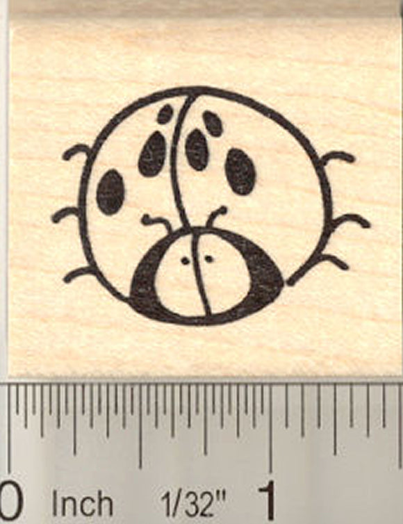 Cute Lady Bug Rubber Stamp