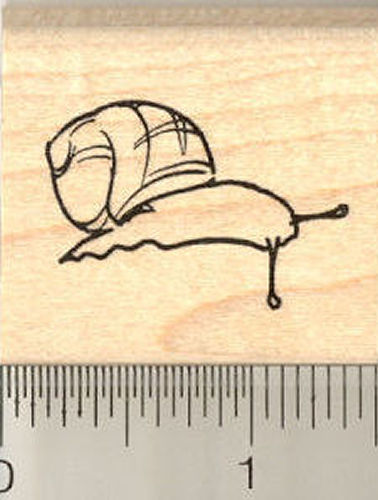 Snail on the Move Rubber Stamp