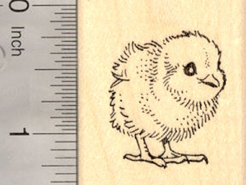 Spring Chick Rubber Stamp, Easter