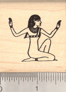 Small Egyptian Isis Rubber Stamp, Egyptian Goddess