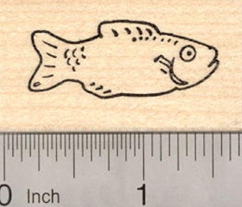 Gummy Fish Rubber Stamp, Candy