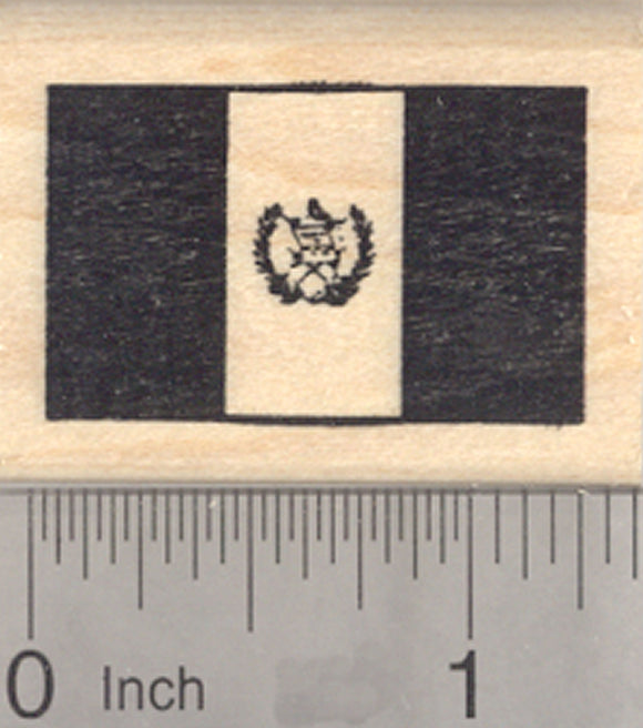 Flag of Guatemala Rubber Stamp, República de Guatemala, Central America