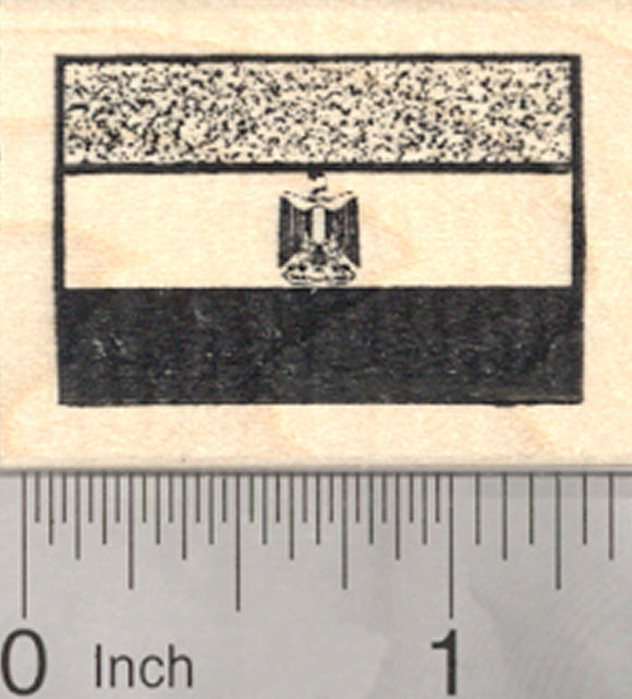Flag of Egypt Rubber Stamp, Eagle of Saladin