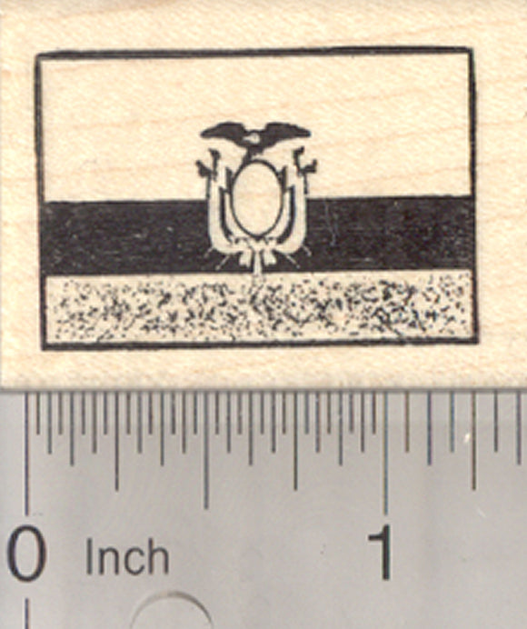 Flag of Ecuador Rubber Stamp