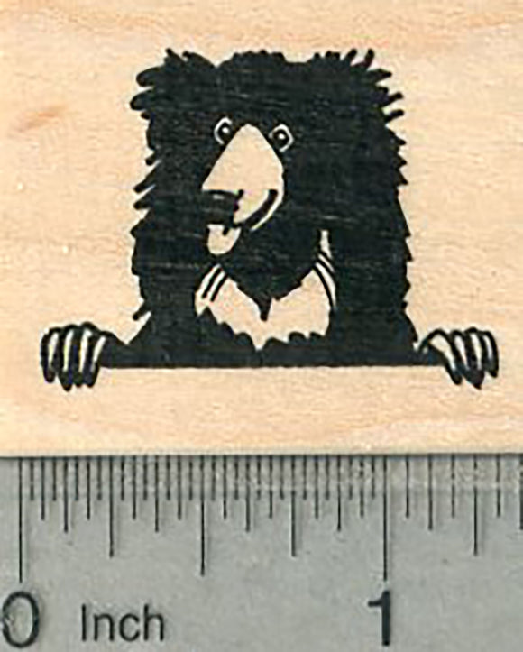 Sloth Bear Rubber Stamp
