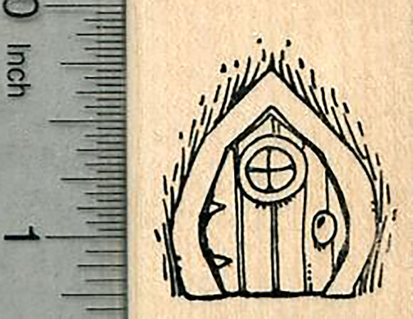 Fairy Door Rubber Stamp, Irish Folklore