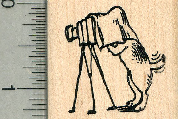 Dog Photographer Rubber Stamp, Photography Series