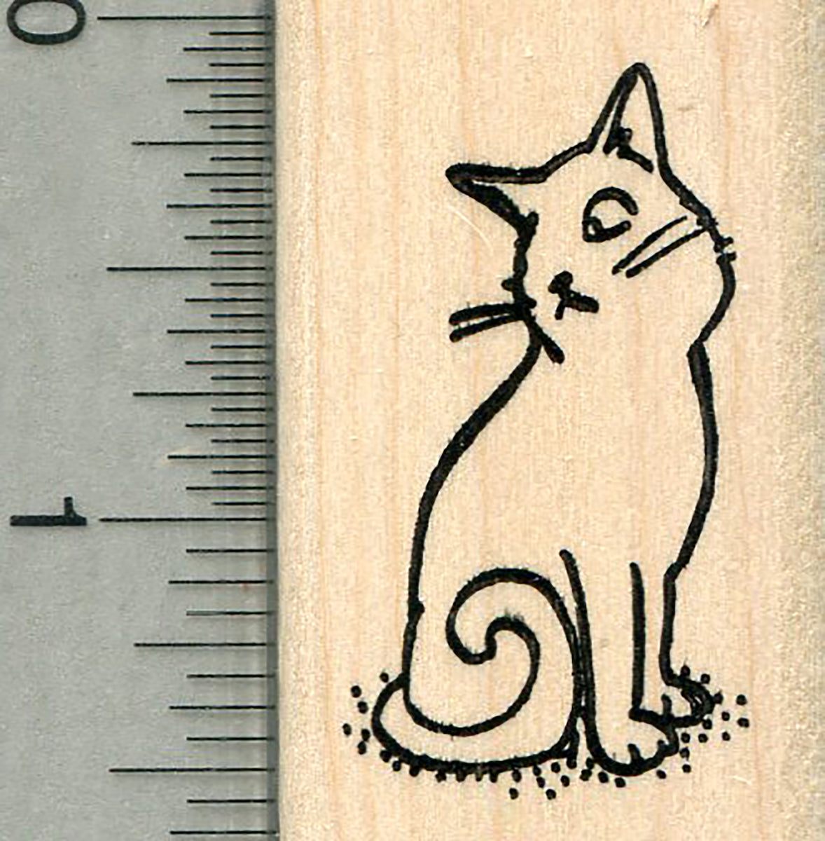 Cat Rubber Stamp