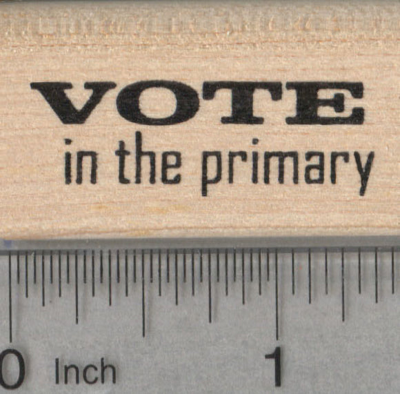 Voting Rubber Stamp, Primary Election