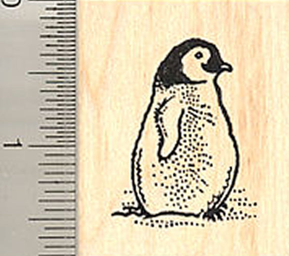 Small Penguin Rubber Stamp