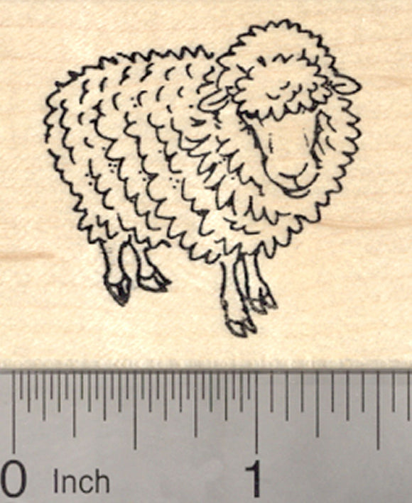 Sheep Rubber Stamp, Easter, Spring, Ewe, Lamb