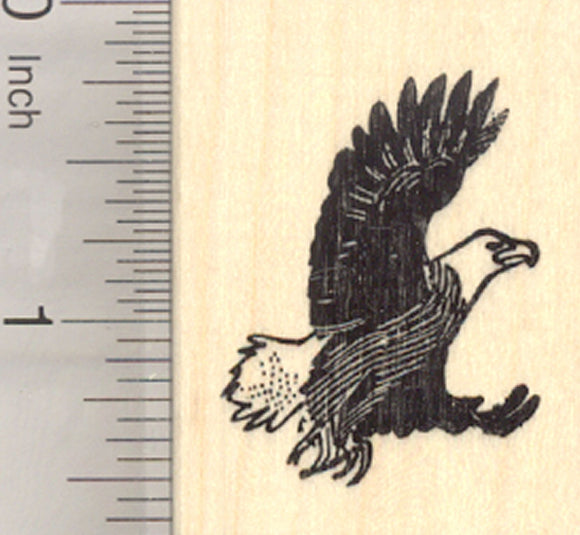 Bald Eagle Rubber Stamp