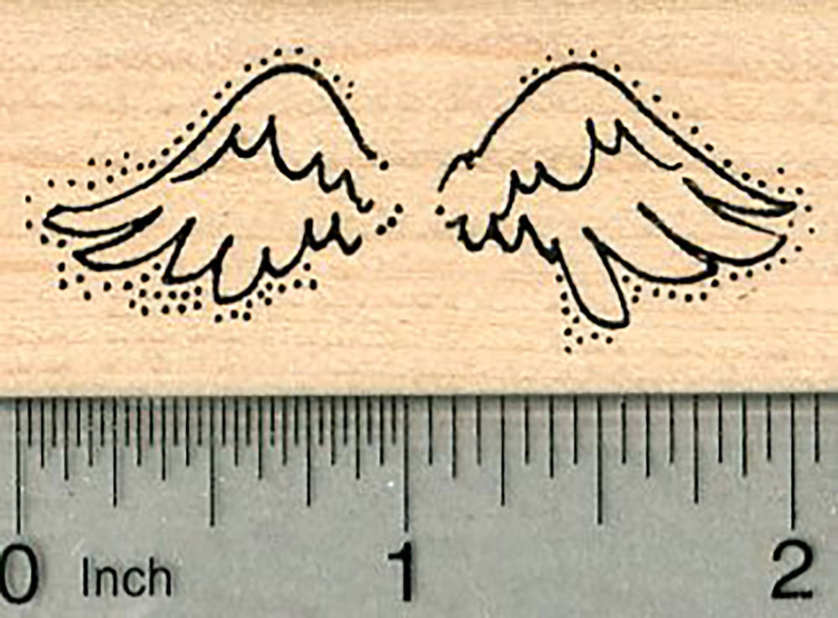 Angel Wings Rubber Stamp