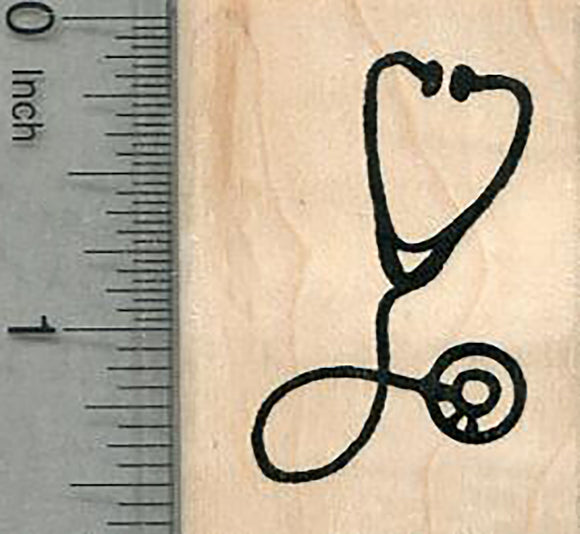 Stethoscope Rubber Stamp, Nurse, Doctor, Medical Series
