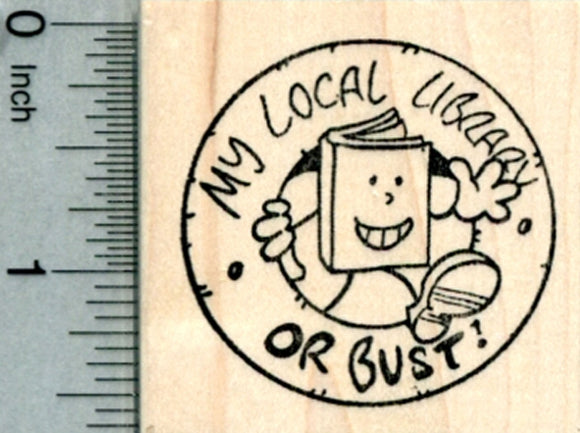 My Local Library Rubber Stamp, Reading Series