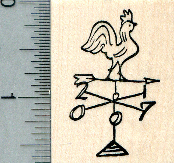 Year of the Rooster Rubber Stamp, Weather Vane 2017, Chinese Spring Festival