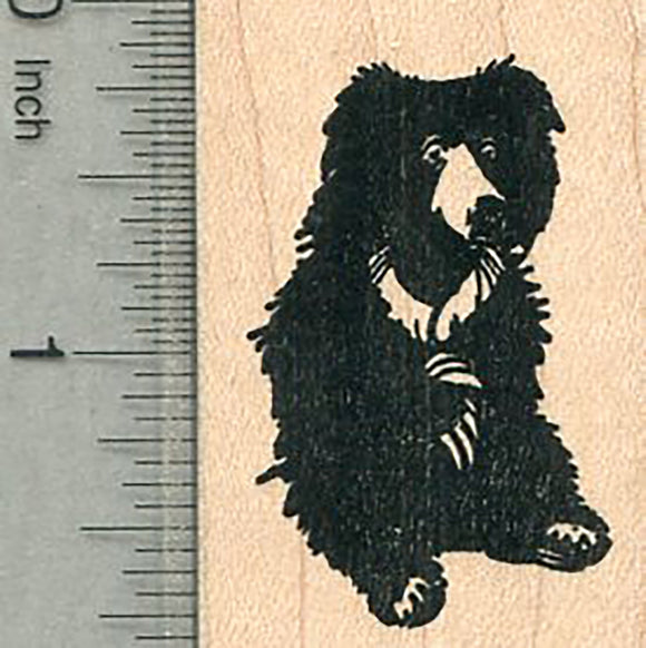 Sloth Bear Rubber Stamp