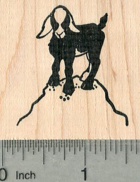 Baby Goat Rubber Stamp