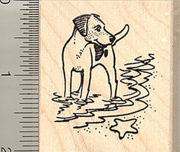 Jack Russell Terrier Rubber Stamp