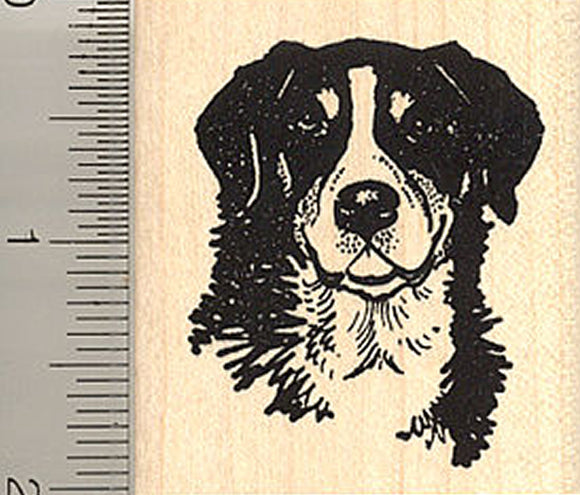Bernese Mountain dog rubber stamp