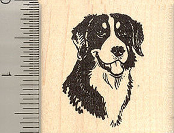Swiss Mountain Dog Rubber Stamp