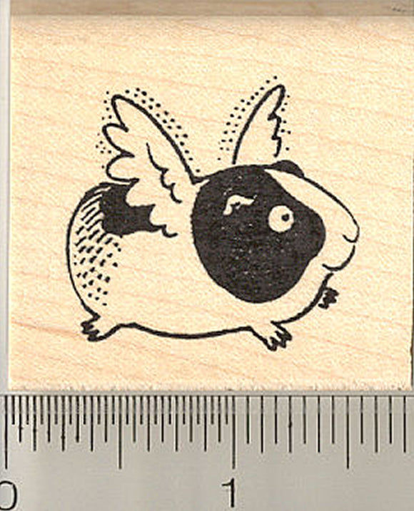 Flying Guinea Pig Rubber Stamp