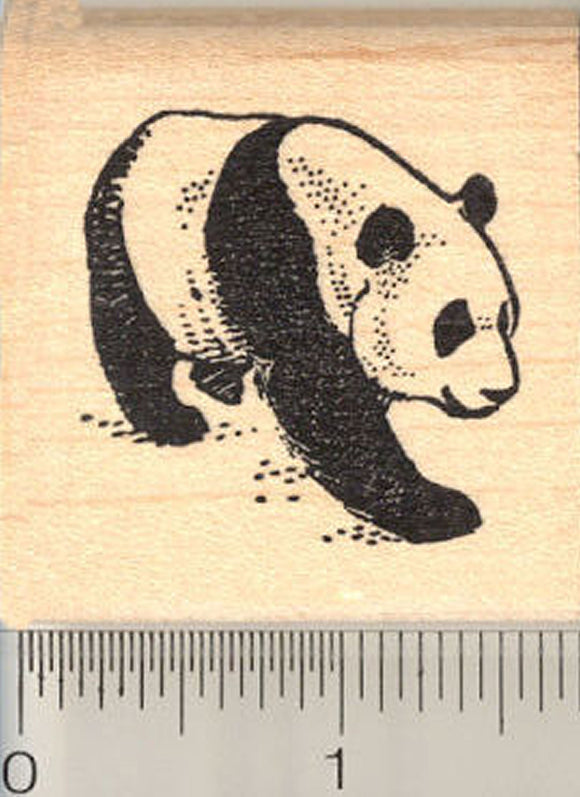 Giant Panda Rubber Stamp