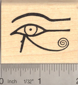 Eye of Horus Egyptian Rubber Stamp, AKA Eye of Ra or Eye of Wedjat (His left eye, on your right if you were facing him)
