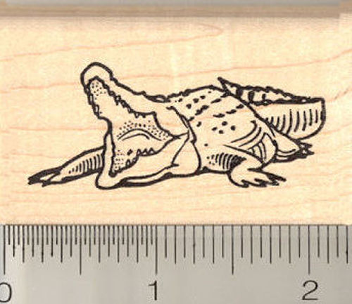 Crocodile Rubber Stamp