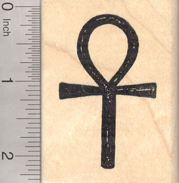Egyptian Ankh Rubber Stamp, Key of Life, Eternal