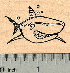 Shark Rubber Stamp